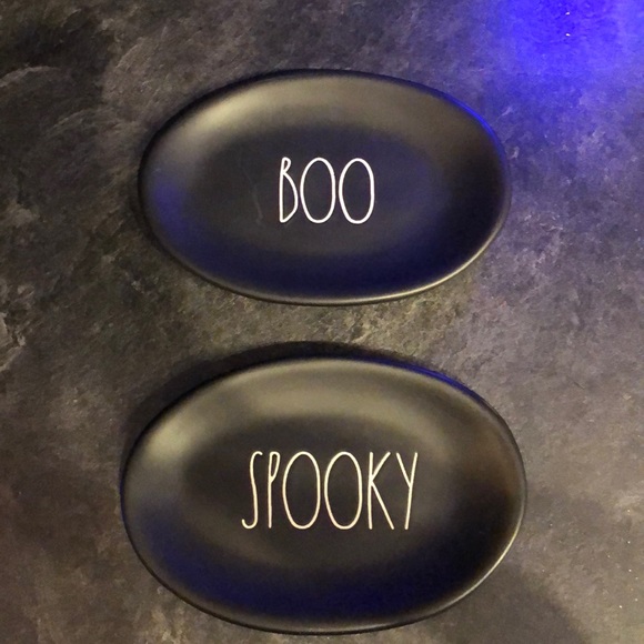 Rae Dunn Other - Rae Dunn BOO and SPOOKY Ovals